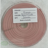 Cotton Bias Binding, 12mm Single Folded, FULL 20 Metre ROLL, DUSTY PINK