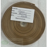 Cotton Bias Binding, 12mm Single Folded, FULL 20 Metre ROLL, HESSIAN