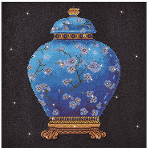 Diamond Dotz BLUE VASE DD12.020, 5D Multi Facet Diamond Art Kit