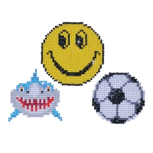 Diamond Dotz 5D Embroidery Facet Art Kit, Smile Stickers, Pack of 3 Stickers, Diamond Painting