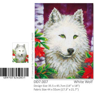Diamond Dotz WHITE WOLF DD7.007, 5D Diamond Painting Art Kit
