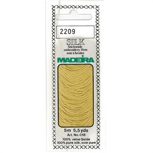 Madeira PURE SILK #2209 DEEP TAN, 4-Strand Hand Embroidery Thread