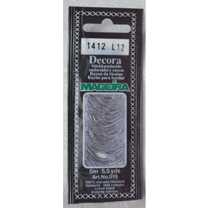 Madeira Decora Brilliant 4 Strand Rayon Hand Embroidery Floss, 5m Col 1412