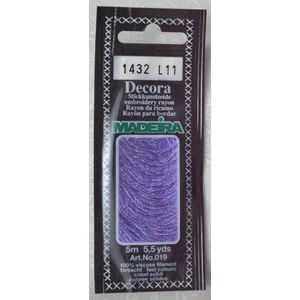 Madeira Decora Brilliant 4 Strand Rayon Hand Embroidery Floss, 5m Col 1432