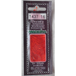 Madeira Decora Brilliant 4 Strand Rayon Hand Embroidery Floss, 5m Col 1437