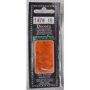 Madeira Decora Brilliant 4 Strand Rayon Hand Embroidery Floss, 5m Col 1478