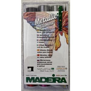 Madeira Metallic Smooth Supertwist Thread Gift Box, Art No. 8021, 18 x 200m