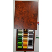 MINI TREASURE CHEST 8111 - Rayon 1000m x 30 Spools in Great Chest of Drawers
