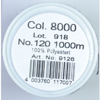 Madeira Aerofil 120, 100% Polyester Sew All Thread 1000m COL 8000