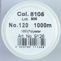 Madeira Aerofil 120, 100% Polyester Sew All Thread 1000m Col 8105 FRENCH NAVY