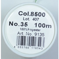 Madeira Aerofil No.35 Extra Strong Thread 100m Colour  8500, CHRISTMAS GREEN