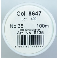 Madeira Aerofil No.35 Extra Strong Thread 100m Colour  8647, LIGHT AQUAMARINE