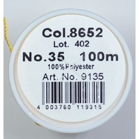 Madeira Aerofil No.35 Extra Strong Thread 100m Colour  8652, ORANGE GOLD