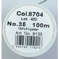 Madeira Aerofil No.35 Extra Strong Thread 100m Colour  8704, DARK FOREST GREEN