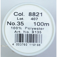 Madeira Aerofil No.35 Extra Strong Thread 100m Colour  8821, LIGHT BEIGE