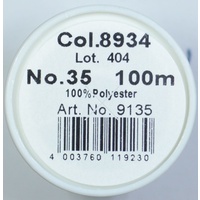 Madeira Aerofil No.35 Extra Strong Thread 100m Colour  8934, DARK BLUE