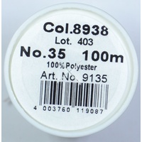 Madeira Aerofil No.35 Extra Strong Thread 100m Colour  8938, GREY BEIGE