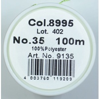 Madeira Aerofil No.35 Extra Strong Thread 100m Colour  8995, LIME GREEN