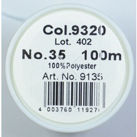 Madeira Aerofil No.35 Extra Strong Thread 100m Colour  9320, BABY BLUE