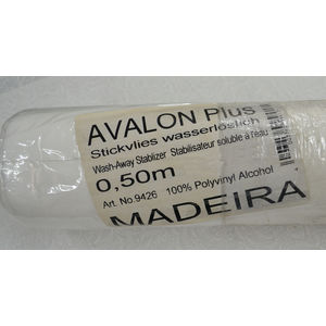 Madeira Avalon Plus Washaway Embroidery Stabilizer 50cm Wide Per Metre