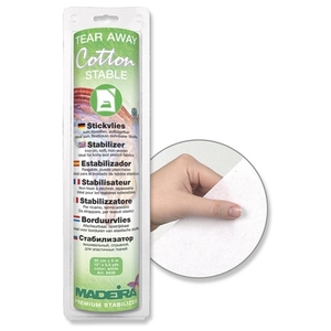 Cotton Stable Iron-On Embroidery Stabilizer, 30cm x 5m Roll By Madeira
