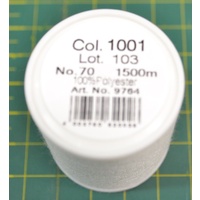 Madeira Bobbinfil 70, White, 1500M Spool, 100% Polyester, Rheingold German Made
