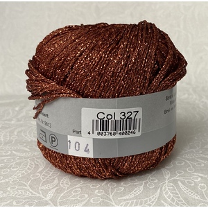 Madeira Metallised Nora Knitting & Crochet Yarn, 100m Colour 327 COPPER