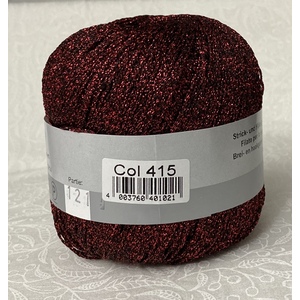 Madeira LAME Crochet & Knitting Yarn, 175m Colour 415 CAMELLIA