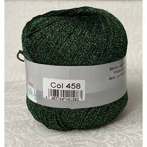 Madeira LAME Crochet & Knitting Yarn, 175m Colour 458 EMERALD GREEN