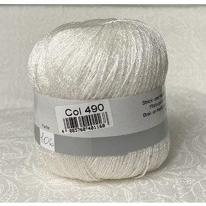 Madeira LAME Crochet & Knitting Yarn, 175m Colour 490 OFF WHITE
