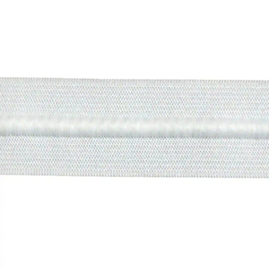 Draw Cord Elastic 38mm White/BLACK Cord, PER METRE, Quality Corded Elastic