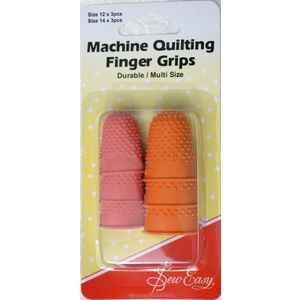 Sew Easy Machine Quilting Finger Grips, 2 Sizes, Fit Thumb & Middle Finger