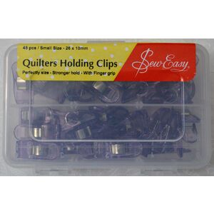 Sew Easy Quilters Holding Clips, Small Size, 45 Pcs, 26 x 10mm, Strong Hold