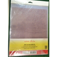 Sew Easy Template Plastic Graph, 2 Sheets 280 x 215mm, Easy To Cut, 1/4" Grid