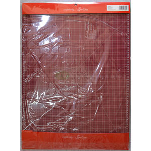 Quilters Set A2 Double Sided Cutting Mat Rotary Cutter, 24"x6.5" Patchwork Ruler
