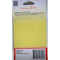 Sew Easy Curved Safety Pins 38mm 150pcs Hardened & Tempered Quilters Safety Pins