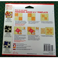 Pinwheel Magic 6 1/2" Template, 3 Different Looks From 1 Template by Sew Easy