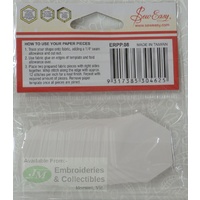 Sew easy Paper Hexagon Pieces 3/4", Packet of 100