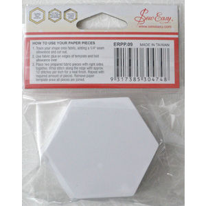 Sew Easy Paper Hexagon Pieces 1 1/4", Packet of 100 Pre-Cut Templates