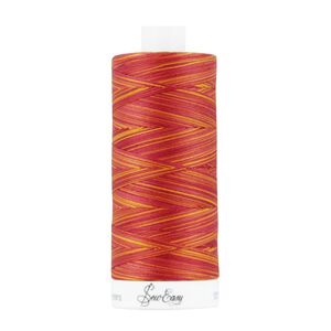Sew Easy 50/3 Variegated Quilting Thread, #4204, 732m (800yd), 100% Premium Pima Cotton