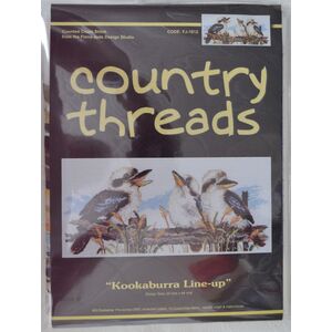 Country Threads Kookaburra Line-Up Cross Stitch Kit 20 x 44cm 14ct Aida #FJ-1012