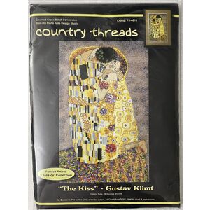 Country Threads THE KISS Cross Stitch Kit 28.5 x 45cm 14ct Aida, FJ-4018