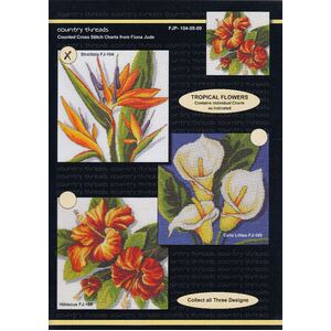 Strelitzia Counted Cross Stitch Chart by Country Threads FJP-104