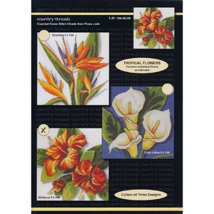 Hibiscus Counted Cross Stitch CHART by Country Threads FJP-109