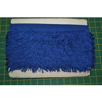 Fringing 50mm Blue Loop Rayon Fring, Sash Fring, Fabric Embellishments Per Metre