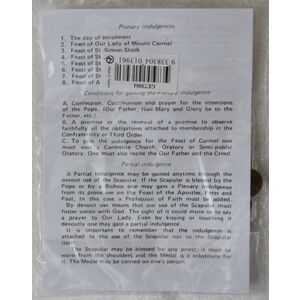 Brown Scapular and Leaflet