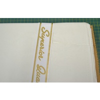 SEW EASY HOMESPUN 100% COTTON FABRIC, OFF WHITE 110cm 75cm-80cm REMNANT