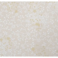 Flutter Tone on Tone Cotton Blender Fabric, CREAM, 110cm wide 75cm REMNANT