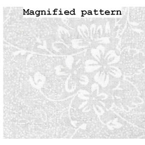 Triple S Vintage Bouquet Quilt Backing Fabric, 100% Cotton, 280cm Wide Per Metre, WHITE