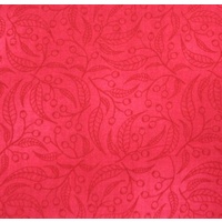 Gumnut 100% Cotton Fabric, WARATAH RED, 110cm Wide, 82cm REMNANT